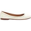 imageFrye Carson Ballet Flats for Women  Premium Tumbled Leather Lining Leather Outsole  38quot HeelWhite  Cabra Crust Veg