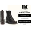 imageFrye Veronica Womens Combat Boots Crafted from HandBurnished Vintage Italian Leather with Genuine StitchDown Welt Construction and Leather Lining  6  Shaft HeightBlack Cubana Leather