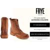 imageFrye Veronica Womens Combat Boots Crafted from HandBurnished Vintage Italian Leather with Genuine StitchDown Welt Construction and Leather Lining  6  Shaft HeightCaramel Avalon Leather