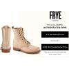 imageFrye Veronica Womens Combat Boots Crafted from HandBurnished Vintage Italian Leather with Genuine StitchDown Welt Construction and Leather Lining  6  Shaft HeightWhite Toga Leather