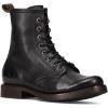 imageFrye Veronica Womens Combat Boots Crafted from HandBurnished Vintage Italian Leather with Genuine StitchDown Welt Construction and Leather Lining  6  Shaft HeightBlack  Flex