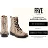 imageFrye Veronica Womens Combat Boots Crafted from HandBurnished Vintage Italian Leather with Genuine StitchDown Welt Construction and Leather Lining  6  Shaft HeightNatural Snake Serpento Leather