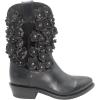 imageFrye Billy Flower Womens Western Ankle Boot  Stylish Leather Design with Floral Embroidery and Comfortable FitBlack