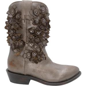 imageFrye Billy Flower Womens Western Ankle Boot  Stylish Leather Design with Floral Embroidery and Comfortable FitMetallic Stone
