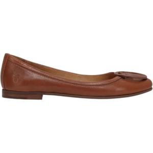 imageFrye Carson Ballet Flats for Women  Premium Tumbled Leather Lining Leather Outsole  38quot HeelCinnamon