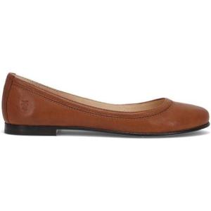 imageFrye Carson Ballet Flats for Women  Premium Tumbled Leather Lining Leather Outsole  38quot HeelCognac  Cabra Crust Veg