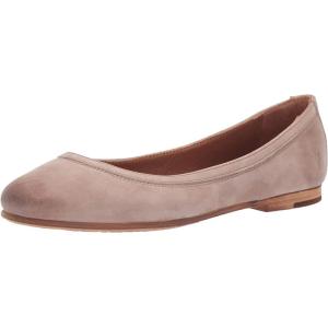 imageFrye Carson Ballet Flats for Women  Premium Tumbled Leather Lining Leather Outsole  38quot HeelDark Taupe