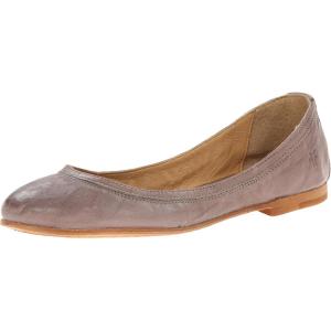 imageFrye Carson Ballet Flats for Women  Premium Tumbled Leather Lining Leather Outsole  38quot HeelGrey
