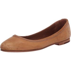 imageFrye Carson Ballet Flats for Women  Premium Tumbled Leather Lining Leather Outsole  38quot HeelMarigold