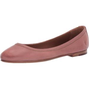 imageFrye Carson Ballet Flats for Women  Premium Tumbled Leather Lining Leather Outsole  38quot HeelPale Blush  Delfos