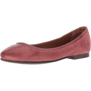 imageFrye Carson Ballet Flats for Women  Premium Tumbled Leather Lining Leather Outsole  38quot HeelSalmon