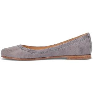 imageFrye Carson Ballet Flats for Women  Premium Tumbled Leather Lining Leather Outsole  38quot HeelSteel Blue  Oyster Leather