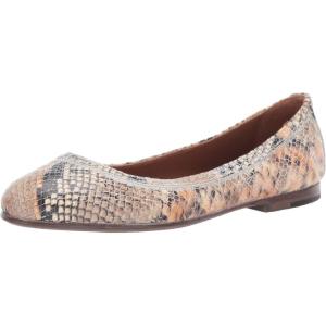 imageFrye Carson Ballet Flats for Women  Premium Tumbled Leather Lining Leather Outsole  38quot HeelTan Multi