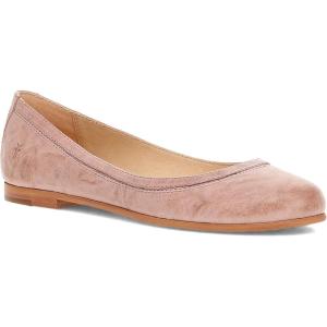 imageFrye Carson Ballet Flats for Women  Premium Tumbled Leather Lining Leather Outsole  38quot HeelWoodrose  Oyster Leather