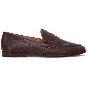 imageFrye Faith Loafer Womens Leather SlipOn Shoes  Classic Comfort ampamp Style for Everyday WearCherry Lacquer  Goat Frenzy Leather