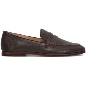 imageFrye Faith Loafer Womens Leather SlipOn Shoes  Classic Comfort ampamp Style for Everyday WearDark Brown  Goat Frenzy Leather