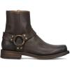 imageFrye Conway Harness Boot  Mens MotorcycleFashion Boot Stylish Leather Design Durable ampamp Comfortable FootwearChocolate  Waxed Velour