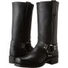 imageFrye Harness 12R Boots for Men with OiledLeather Upper Siped Outsole with Stacked Leather Heel and Nickel ampamp Brass Hardware  12 Shaft HeightBlack  87350