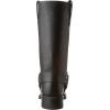 imageFrye Harness 12R Boots for Men with OiledLeather Upper Siped Outsole with Stacked Leather Heel and Nickel ampamp Brass Hardware  12 Shaft HeightBlack  87350
