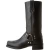 imageFrye Harness 12R Boots for Men with OiledLeather Upper Siped Outsole with Stacked Leather Heel and Nickel ampamp Brass Hardware  12 Shaft HeightBlack 2