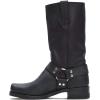 imageFrye Harness 12R Boots for Men with OiledLeather Upper Siped Outsole with Stacked Leather Heel and Nickel ampamp Brass Hardware  12 Shaft HeightBlack