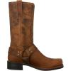 imageFrye Harness 12R Boots for Men with OiledLeather Upper Siped Outsole with Stacked Leather Heel and Nickel ampamp Brass Hardware  12 Shaft HeightDark Brown  87350