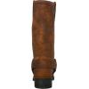 imageFrye Harness 12R Boots for Men with OiledLeather Upper Siped Outsole with Stacked Leather Heel and Nickel ampamp Brass Hardware  12 Shaft HeightDark Brown  87350