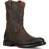 imageFrye Mens Duke Roper Western BootChocolate  Waxed Hendricks Alfamex