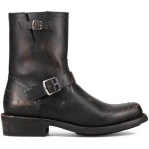 imageFrye Conway Engineer Mens Leather Boots  Durable Rugged Style Classic Buckle Design Versatile Footwear for Every OccasionAntique Black  Toga