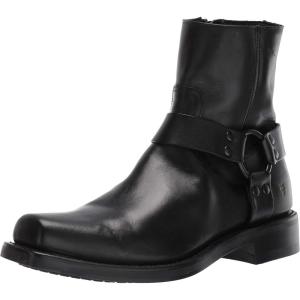 imageFrye Conway Harness Boot  Mens MotorcycleFashion Boot Stylish Leather Design Durable ampamp Comfortable FootwearBlack  Crust Veg