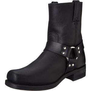 imageFrye Harness 8R  Premium Mens Leather Biker Boot Durable Construction Classic Design Comfortable Fit Versatile StyleBlack