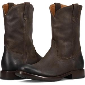 imageFrye Mens Duke Roper Western BootChocolate  Waxed Hendricks Alfamex