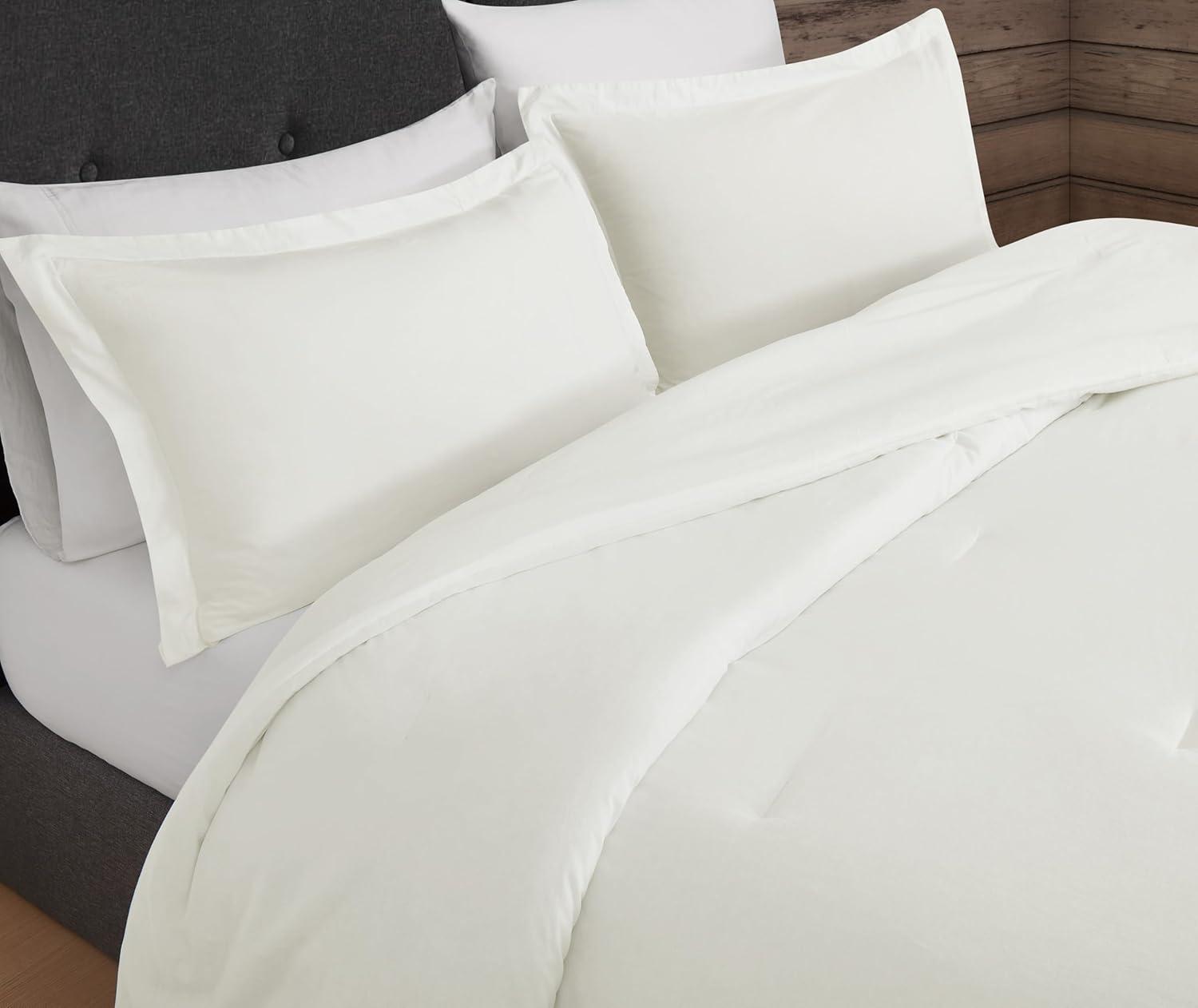 image:imageFrye Vintage Washed 100 Cotton 3Piece FullQueen Quilt Set in Blue Solid Color OekoTEX CertifiedWhite