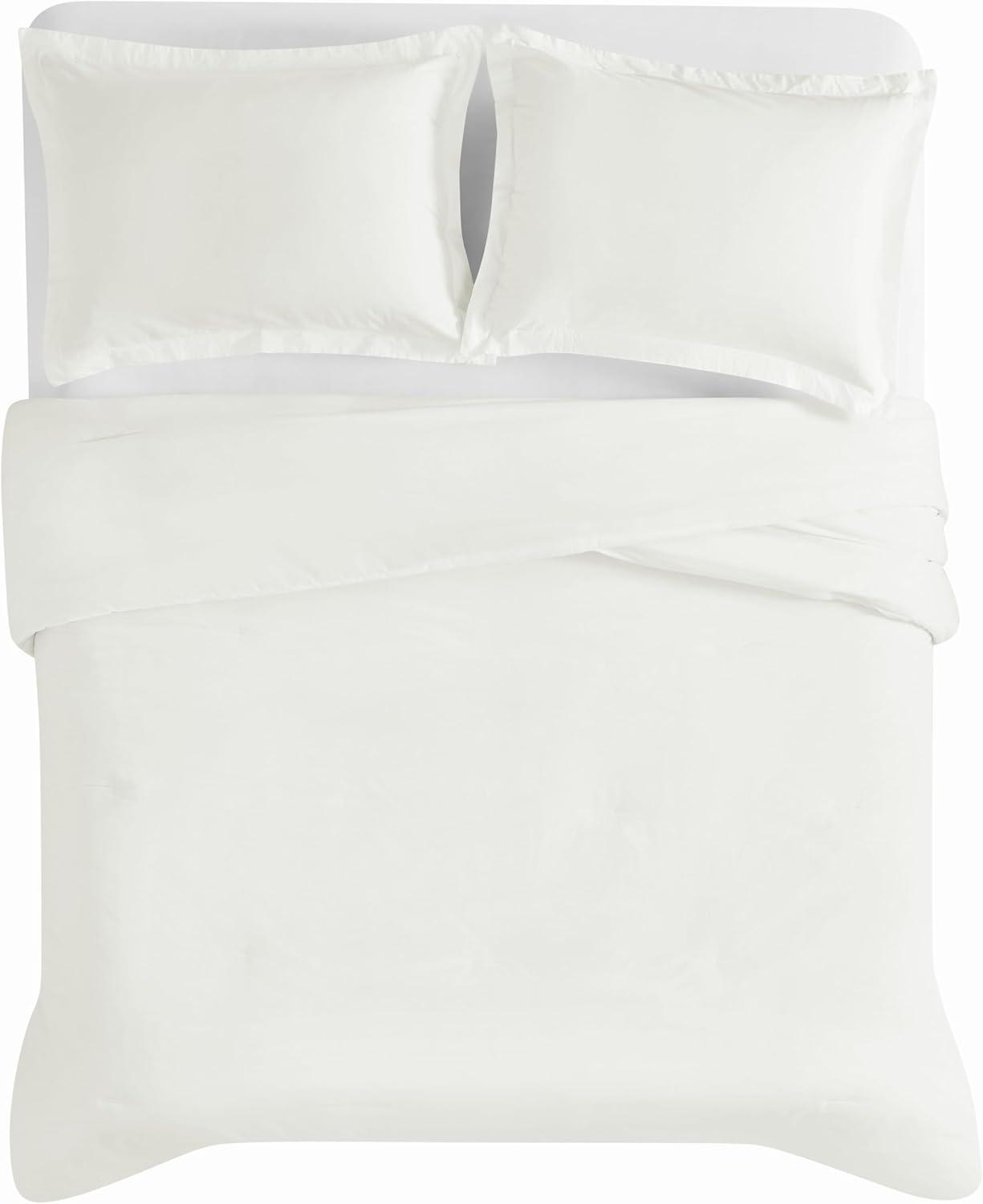 image:imageFrye Vintage Washed 100 Cotton 3Piece FullQueen Quilt Set in Blue Solid Color OekoTEX CertifiedWhite