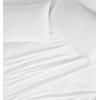 image:imageFrye Dusted Denim Cotton and Polyester Blend 55 Cotton45 Polyester Deep Pocket 4 Piece Queen Sheet Set in White All Season Adult Size OekoTEX CertifiedWhite