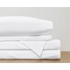 image:imageFrye Dusted Denim Cotton and Polyester Blend 55 Cotton45 Polyester Deep Pocket 4 Piece Queen Sheet Set in White All Season Adult Size OekoTEX CertifiedWhite