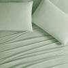 image:imageFrye Dusted Denim Cotton and Polyester Blend 55 Cotton45 Polyester Deep Pocket 4 Piece Queen Sheet Set in White All Season Adult Size OekoTEX CertifiedGreen
