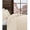 image:imageFrye Vintage Washed 100 Cotton 3Piece FullQueen Comforter Set in Natural Solid Color OekoTEX Certified