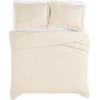 image:imageFrye Vintage Washed 100 Cotton 3Piece FullQueen Comforter Set in Natural Solid Color OekoTEX Certified