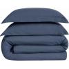 image:imageFrye Vintage Washed 100 Cotton 3Piece FullQueen Quilt Set in Blue Solid Color OekoTEX CertifiedBlue