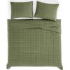 image:imageFrye Vintage Washed 100 Cotton 3Piece FullQueen Quilt Set in Blue Solid Color OekoTEX CertifiedGreen