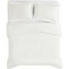 image:imageFrye Vintage Washed 100 Cotton 3Piece FullQueen Quilt Set in Blue Solid Color OekoTEX CertifiedWhite