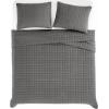 image:imageFrye Vintage Washed 100 Cotton 3Piece FullQueen Quilt Set in Grey Solid Color OekoTEX CertifiedGrey