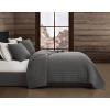 image:imageFrye Vintage Washed 100 Cotton 3Piece FullQueen Quilt Set in Grey Solid Color OekoTEX CertifiedGrey