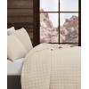 image:imageFrye Vintage Washed 100 Cotton 3Piece FullQueen Quilt Set in Grey Solid Color OekoTEX CertifiedNatural