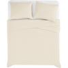 image:imageFrye Vintage Washed 100 Cotton 3Piece FullQueen Quilt Set in Grey Solid Color OekoTEX CertifiedNatural