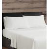 image:imageFrye Vintage Washed 100 Cotton 4Piece Queen Sheet Set in Blue Solid Color OekoTEX CertifiedNatural