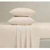 image:imageFrye Vintage Washed 100 Cotton 4Piece Queen Sheet Set in Blue Solid Color OekoTEX CertifiedNatural