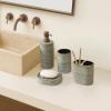 image:imageFrye Carson 100 Ceramic 4 Piece Bath Accessory Set in Desert Sage All Season Adult Size OekoTEX Certified