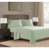 image:imageFrye Dusted Denim Cotton and Polyester Blend 55 Cotton45 Polyester Deep Pocket 4 Piece Queen Sheet Set in White All Season Adult Size OekoTEX CertifiedGreen